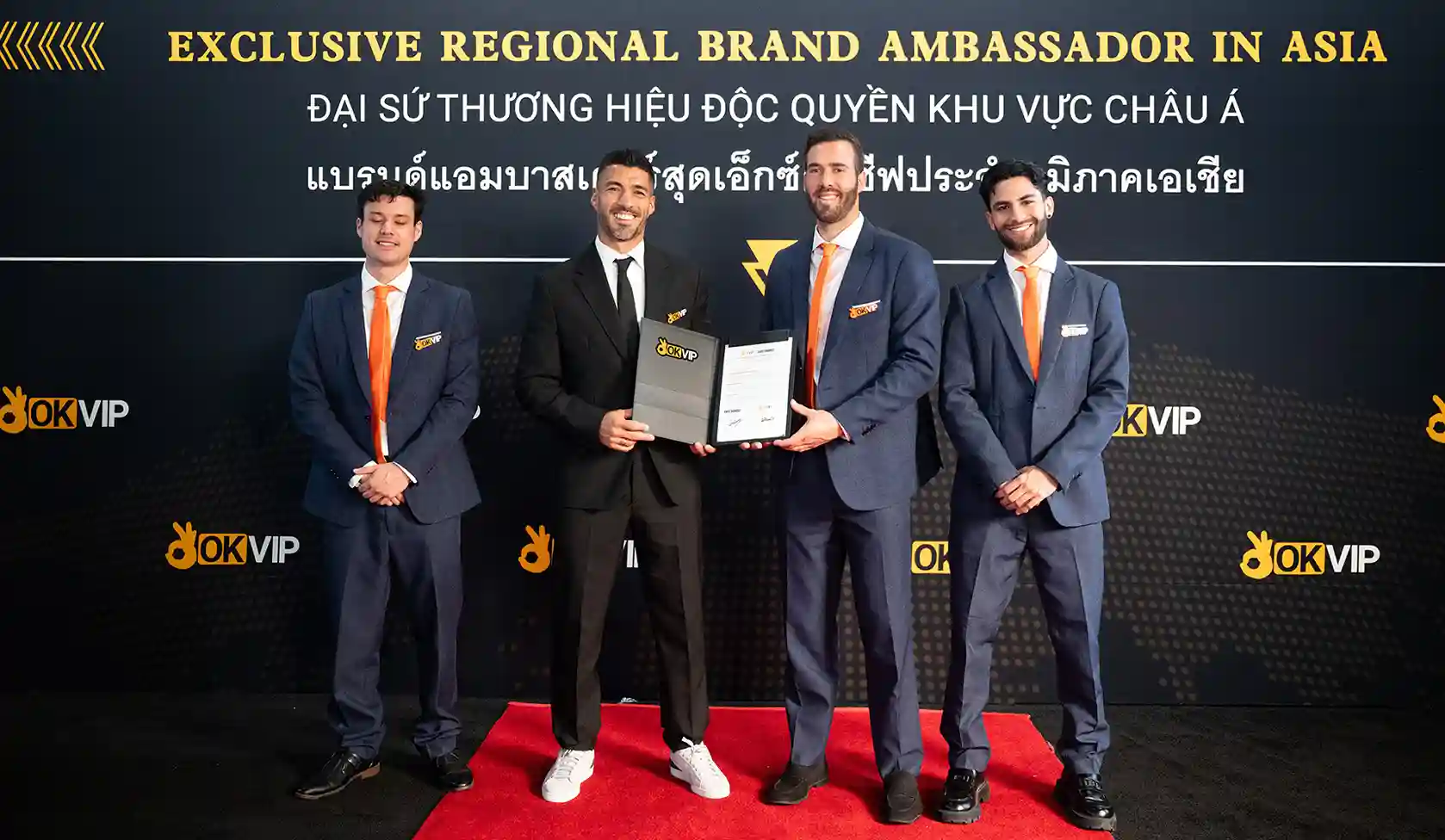 OKVIP hợp tác Luis Suárez hứa hẹn mở ra kỷ nguyên phát triển mạnh mẽ của thương hiệu giải trí hàng đầu châu Á