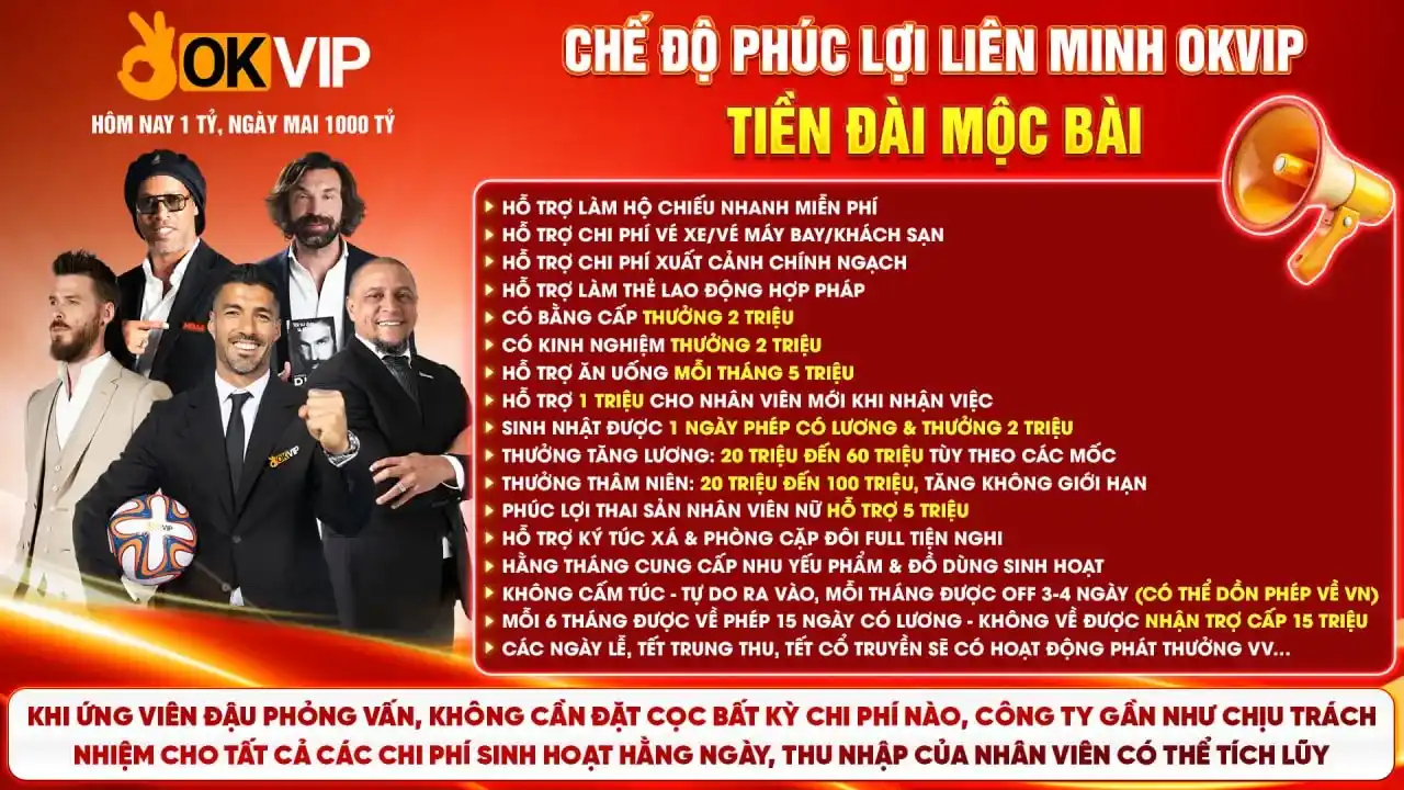 Chế độ phúc lợi dành cho bộ phận tiền đài