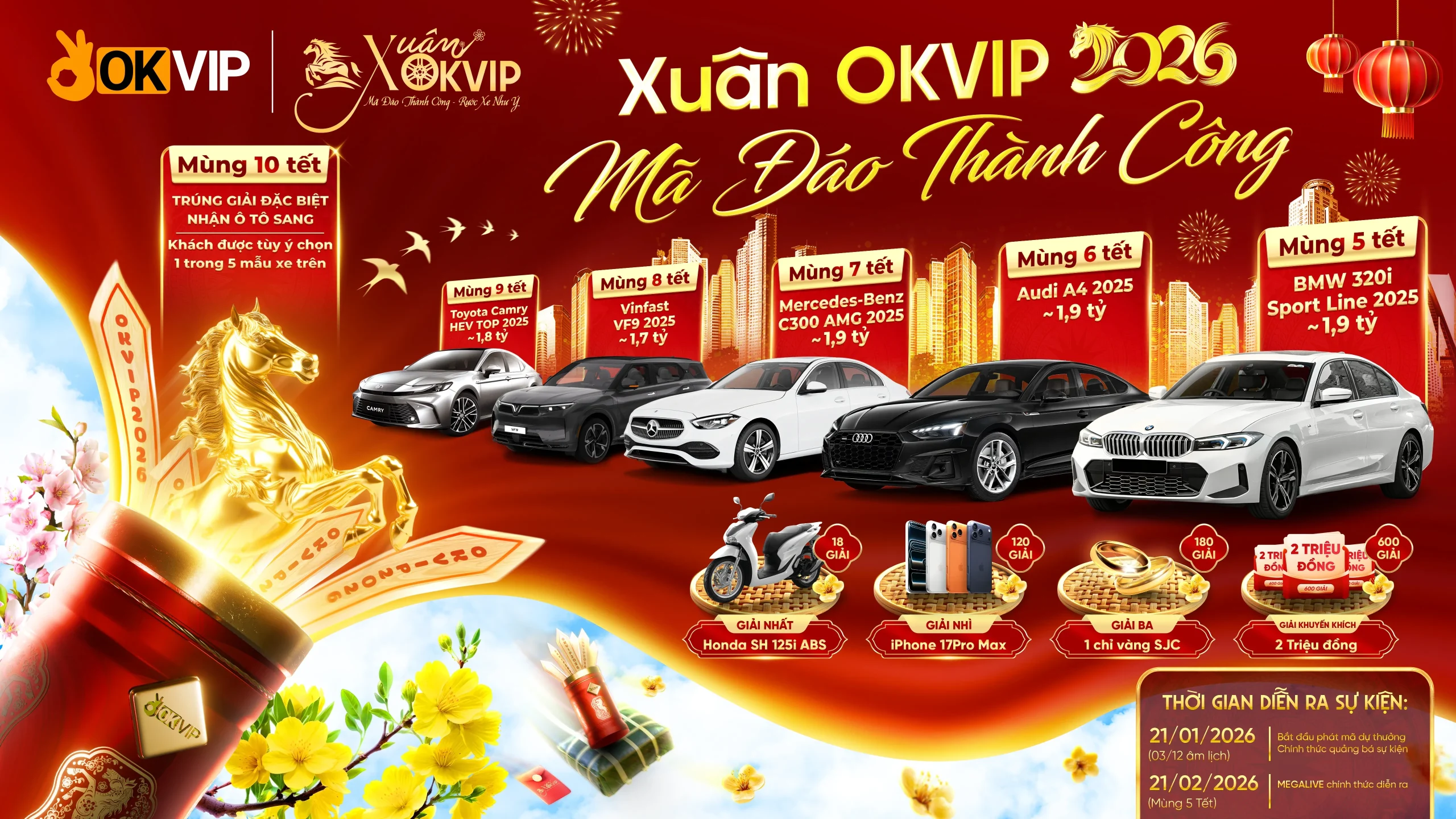 sự kiện xuân OKVIP 2026